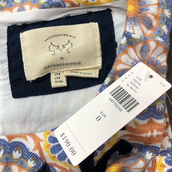 Anthropologie Vanessa Virginia Owen Embroidered - Picture 6 of 8